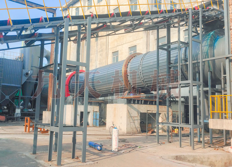 山西陽泉煤泥烘干機生產(chǎn)線現(xiàn)場